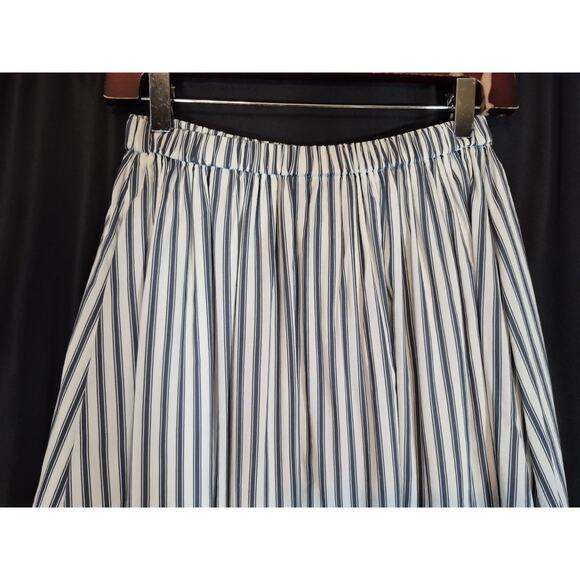 Reformation Womens Cream Navy Stripe Naya Skirt US 4 - Picture 6 of 6